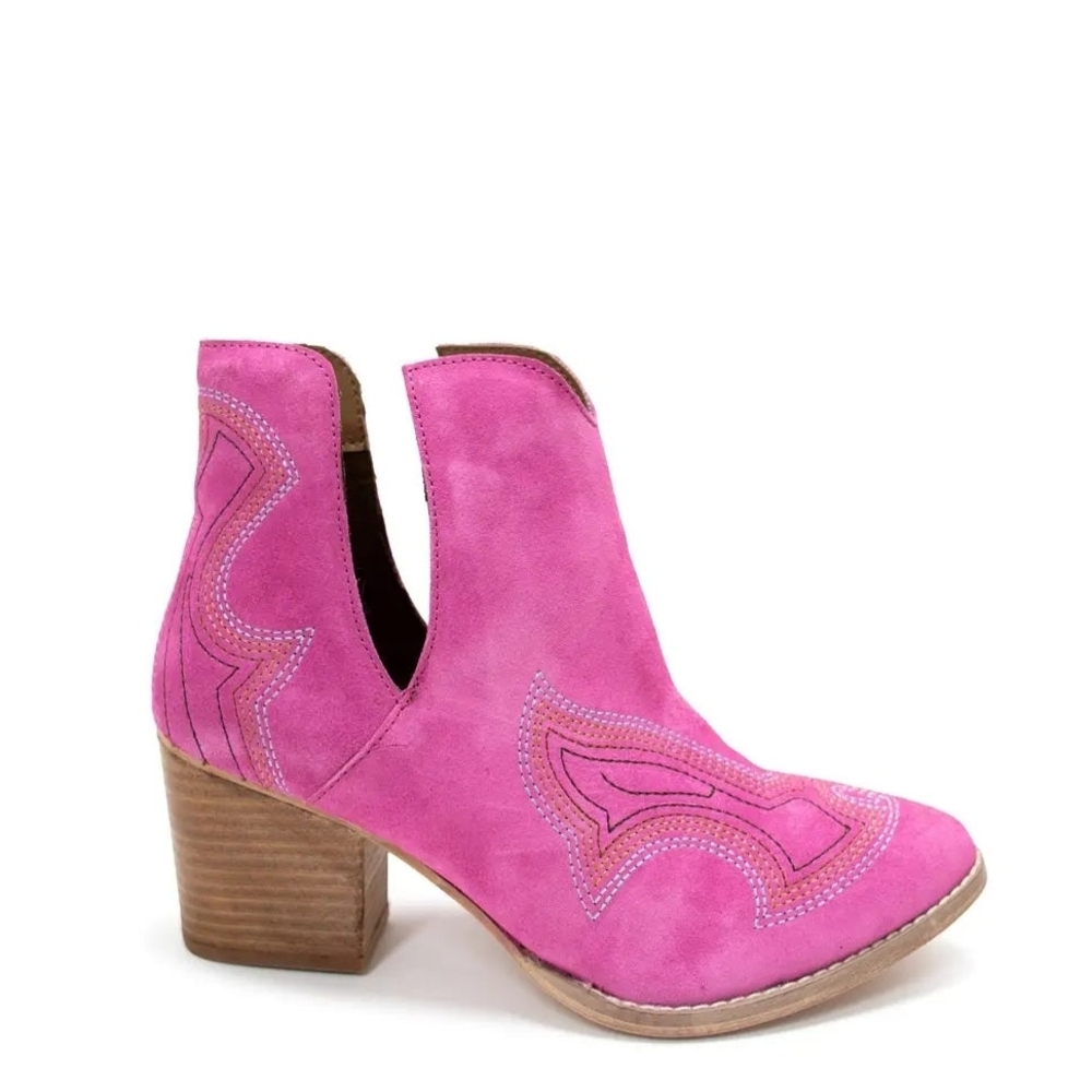 Naughty Monkey Fuchsia Ankle Booties (Size 6)